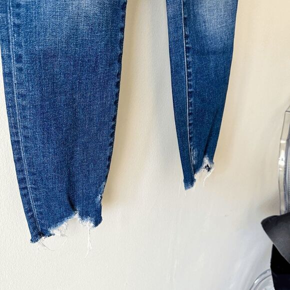 J Brand Mid Rise Capri Revoke Destructed Hem Jeans - Size 25 - Picture 3 of 9